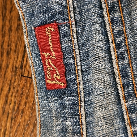 Citizens Of Humanity Low Rise Light Blue Jean Shorts - Picture 4 of 16